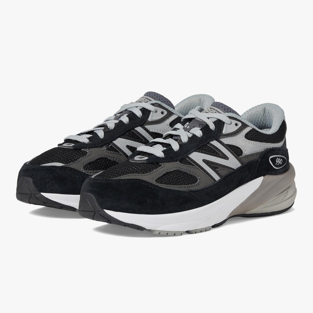 Size 8.5 - New Balance 990v6 Made in USA Black Silver Mens Running Shoes